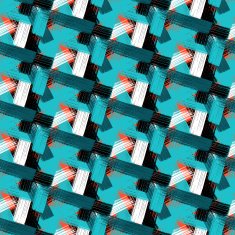 Vector seamless bold plaid pattern N4