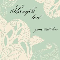 Soft colors invitation card Hand drawing