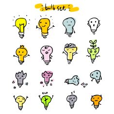 Set of light bulbs