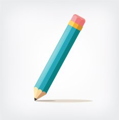 Pencil Vector flat illustration