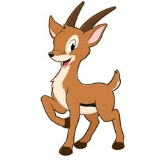 Cartoon Gazelle N2