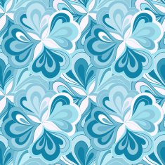 Vector doodle hand drawn seamless floral pattern N23
