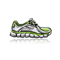 Sport sneakers sketch for your design N2
