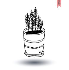 vase of flowers Vector illustration N13