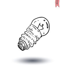 bulb idea icon vector illustration N6