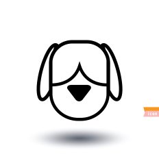dog icon - illustration N45