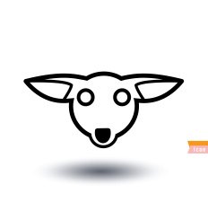 dog icon - illustration N46