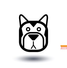 dog icon - illustration N48