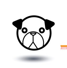 dog icon - illustration N49