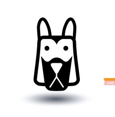 dog icon - illustration N54