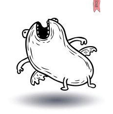 cartoon monster vector illustration N14