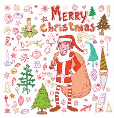 Doodle Christmas element vector illustration N4