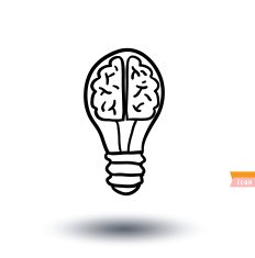 bulb idea icon vector illustration N7