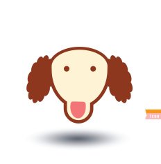 dog icon - illustration N57