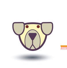 dog icon - illustration N60