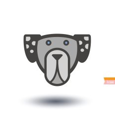 dog icon - illustration N62