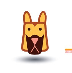 dog icon - illustration N63