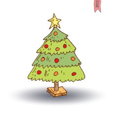 Christmas Tree Vector Illustration N11
