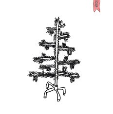 Christmas Tree Vector Illustration N12