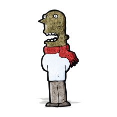 cartoon shocked man N189