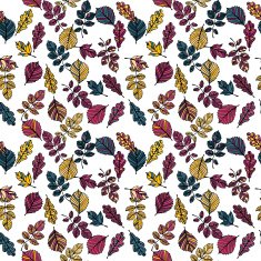 vector seamless pattern with leaves N5