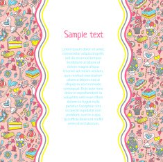 Tea party pattern background N9