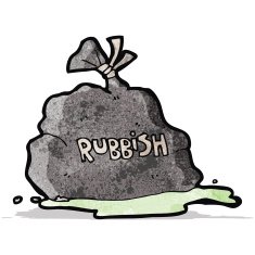 cartoon bag of garbage N4