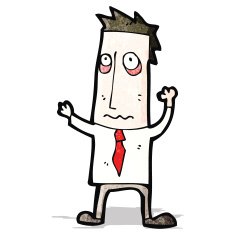 cartoon stressed out businessman N2