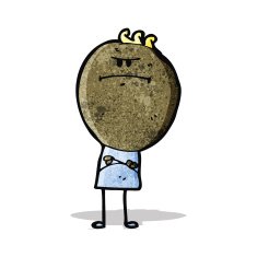 cartoon grumpy doodle man N4