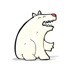Cartoon Polar Bear N141
