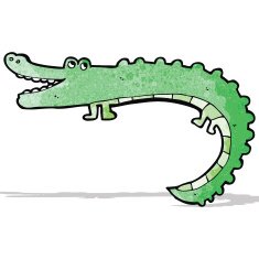 Cartoon Crocodile N126