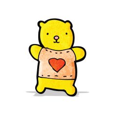 cartoon little teddy bear N31