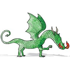 Cartoon Dragon N49