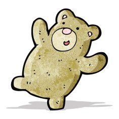 cartoon teddy bear N523