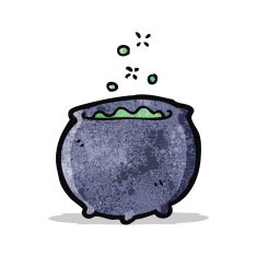cartoon magic cauldron N12