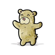 cartoon teddy bear N526