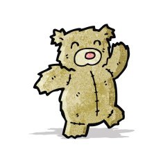 cartoon teddy bear N531