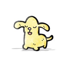 cartoon little dog N167