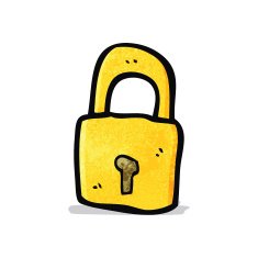 Cartoon Padlock N60