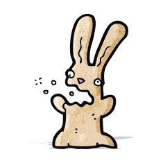 burping rabbit cartoon N17