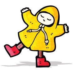 cartoon person in raincoat N7