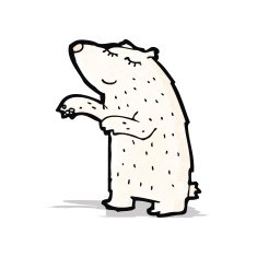 Cartoon Polar Bear N148