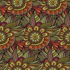 floral ornamental seamless pattern N9