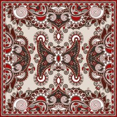 Traditional ornamental floral paisley bandanna N460