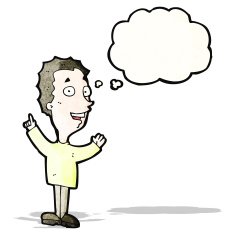 cartoon boy with idea N123