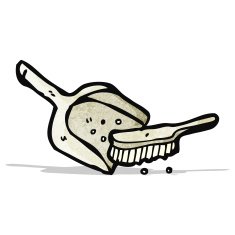 dustpan and brush cartoon