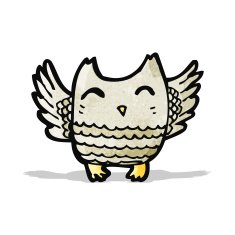 Cartoon Little Owl N33