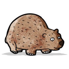 funny cartoon bear N106