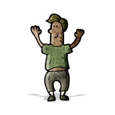 cartoon happy man N744