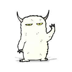 yeti monster cartoon N2